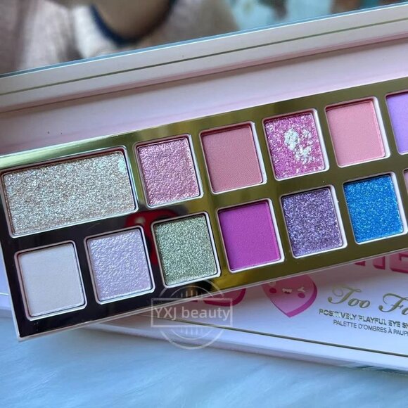 New Boxed Too Faced Pinker Times Ahead Eyeshadow Palette~Full Size~Discontinued - Picture 2 of 5